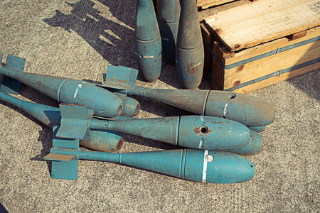 The bomb used in the war by sprinkling from the plane.