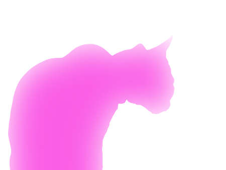 Cat, illustration, figureの写真素材