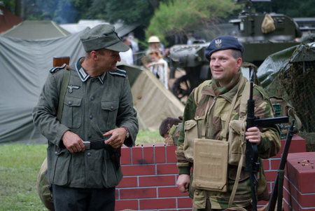 Speaking Poland and German soldier 