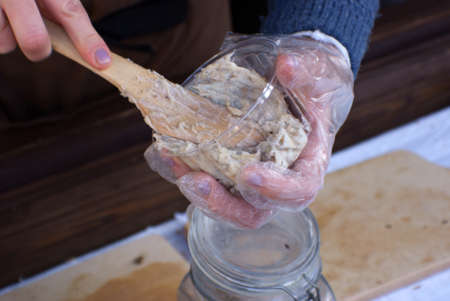 Natural preparations homey created の写真素材