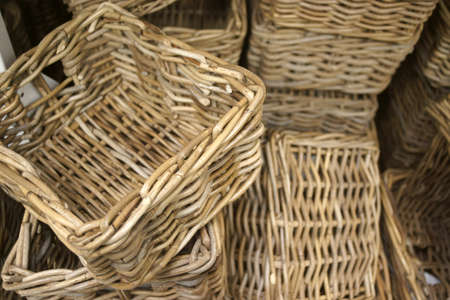 Wicker baskets.の写真素材