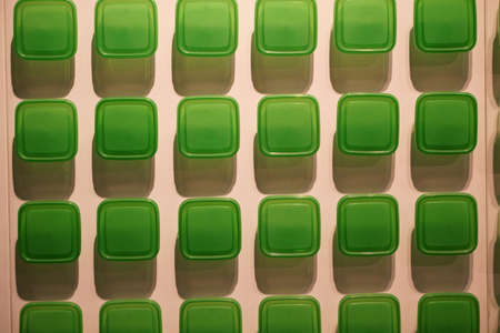 Food containers placed next to each other.の写真素材