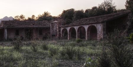 HDR image of a Riu Rau,Jalon,Alicante,Costa Blanca,Spain 2010,Three bracketed images exposure fused and tone mapped.の写真素材