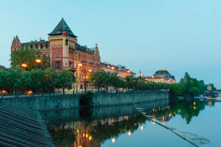 Prague, Czech Republic - view of the Charles Bridge from the old townのeditorial素材