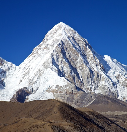 Mountain Pumori in Nepal himalayasの写真素材
