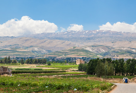 Beqaa (Bekaa) Valley, Baalbeck, Lebanonの写真素材
