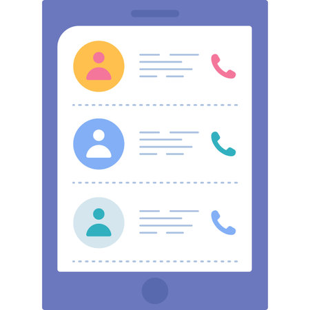Phone book vector telephone contact directory iconのイラスト素材