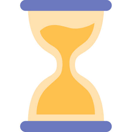 Hourglass icon sand clock flat vector isolatedのイラスト素材