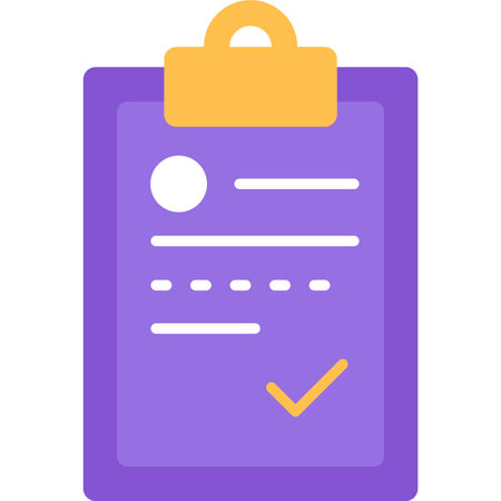 Clipboard business data analytics vector flat iconのイラスト素材