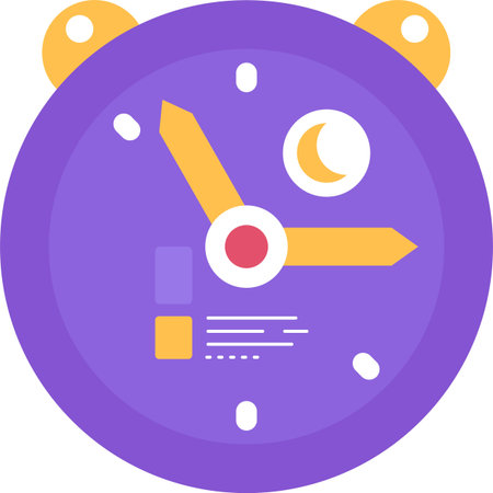 Click, work hour, time management vector iconのイラスト素材