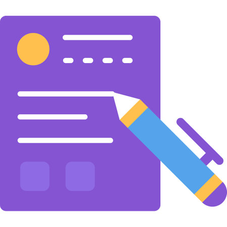 Business document vector icon isolated on whiteのイラスト素材