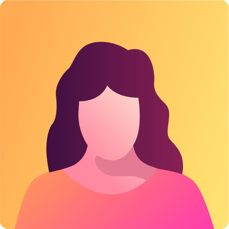 Woman face avatar icon vector girl portraitのイラスト素材