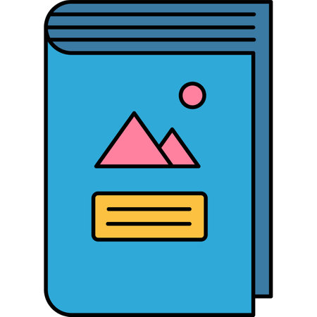 Business manual icon guidance document vector bookのイラスト素材