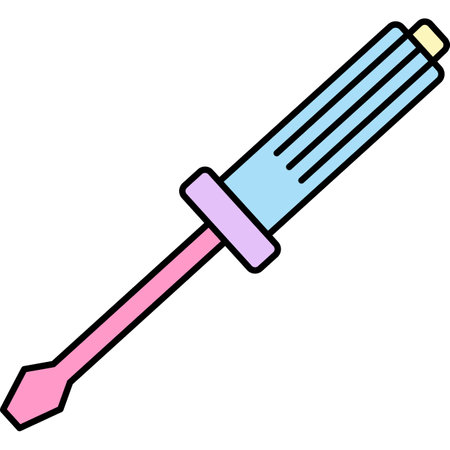Screwdriver vector wrench tool icon flat signのイラスト素材