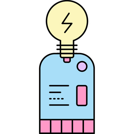 Idea icon creative solution and brainstorm vectorのイラスト素材