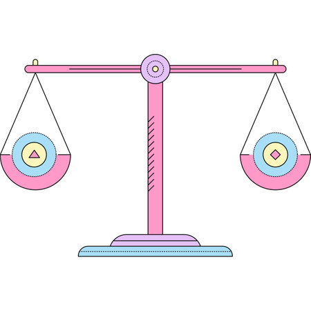 Scale icon weigh measuring vector on whiteのイラスト素材