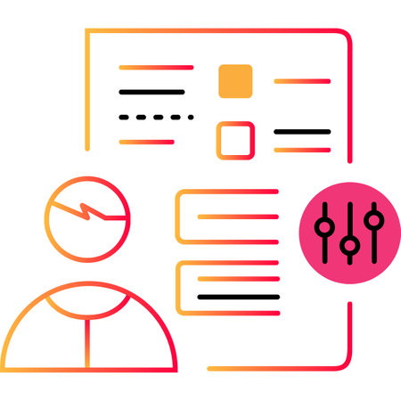 Control icon business project control flat vectorのイラスト素材