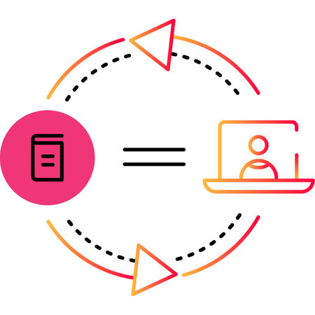 Research online icon book versus internet vectorのイラスト素材