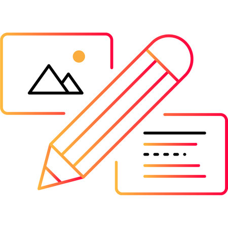 Design outline icon vector pencil and editor appのイラスト素材