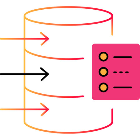 Data center outline icon vector cloud serverのイラスト素材