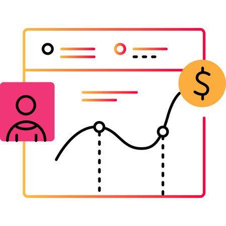 Plan outline icon vector business tactic strategyのイラスト素材