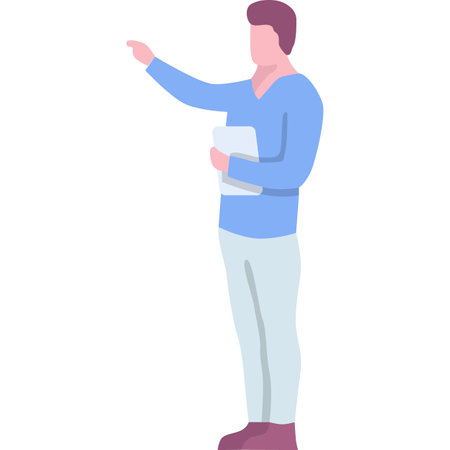 Delivery man vector logistics icon worker isolatedのイラスト素材