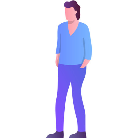 Vector people flat icon business man isolatedのイラスト素材