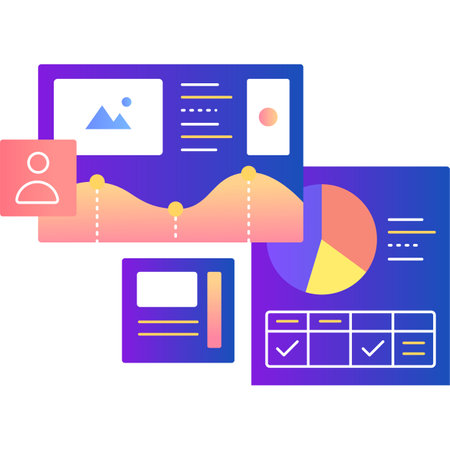 Business vector icon data graph chart templateのイラスト素材