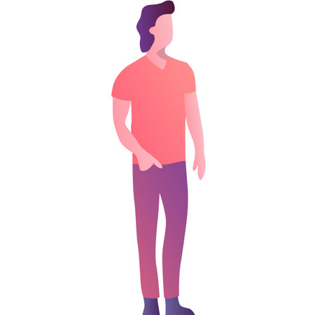 Man vector icon male person isolated on whiteのイラスト素材