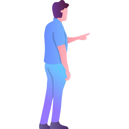 Man pointing finger vector icon advertising designのイラスト素材