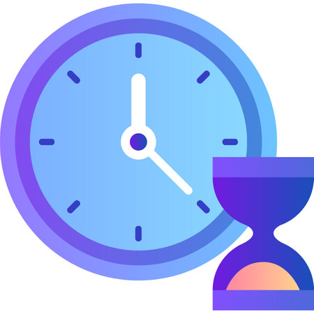 Time management vector icon isolated on whiteのイラスト素材