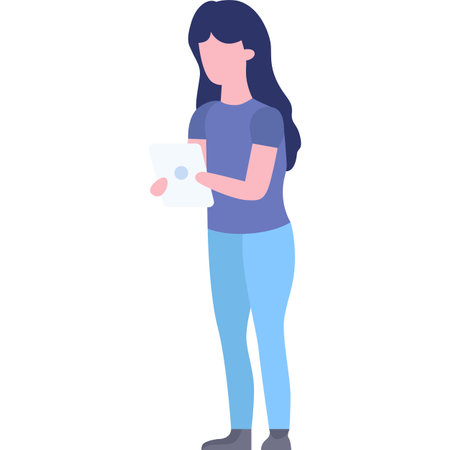 Woman web designer vector icon isolated on whiteのイラスト素材