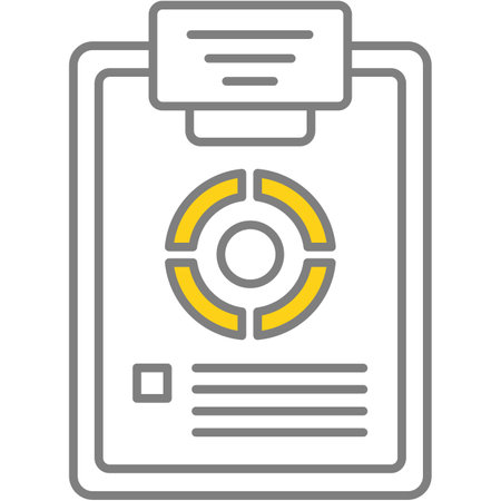 Personal cv on clipboard vector isolated iconのイラスト素材