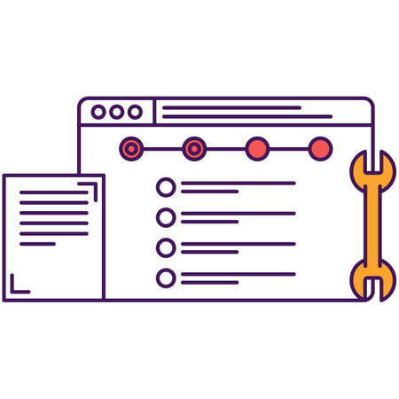 Software maintenance vector icon technical support and repairのイラスト素材