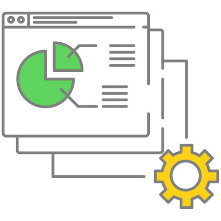 Business and project management icon vector financial analytics designのイラスト素材