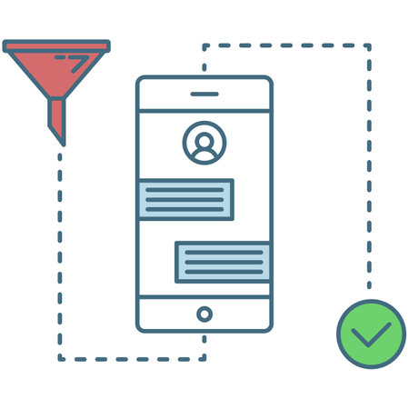Social media bot, messenger chatbot, auto-reply software iconのイラスト素材