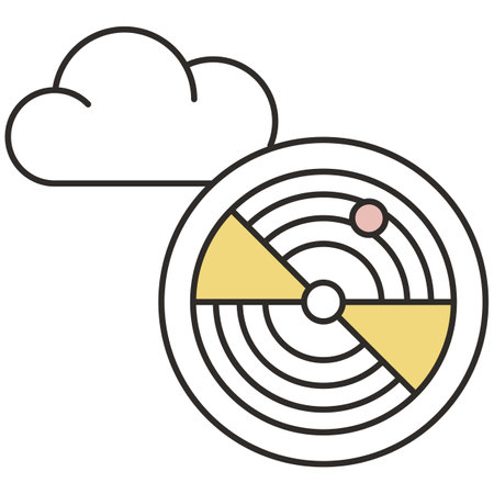 Smoke detector electronic device flat vector iconのイラスト素材