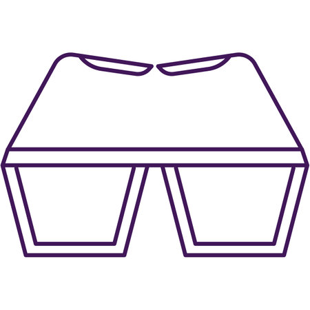 Cinema 3d glasses vector icon isolated spectaclesのイラスト素材