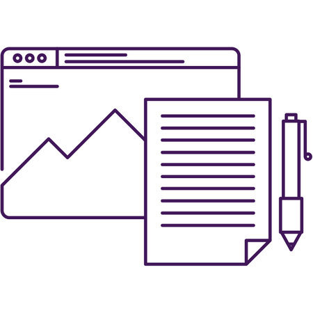 Content creation icon seo vector isolated on whiteのイラスト素材