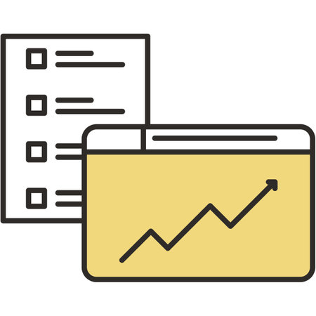 Test icon with vector check list and reportのイラスト素材