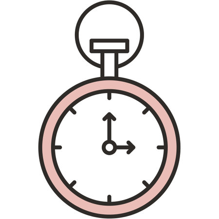 Stopwatch icon stop clock watch timer vectorのイラスト素材