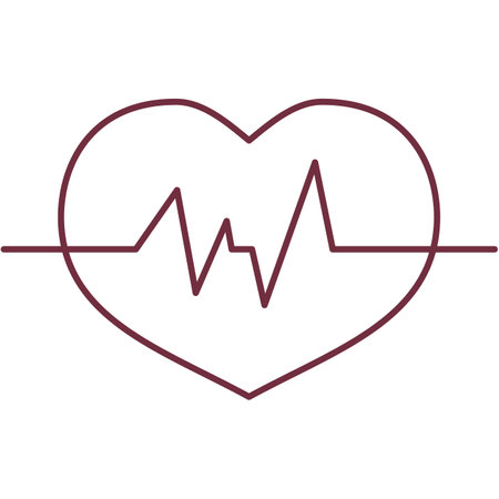 Heart line beat icon vector heartbeat pulse iconのイラスト素材