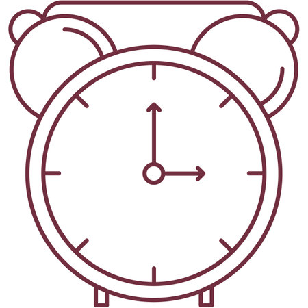 Alarm clock icon vector morning wake timerのイラスト素材