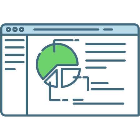 Online report vector icon finance analysis graphのイラスト素材