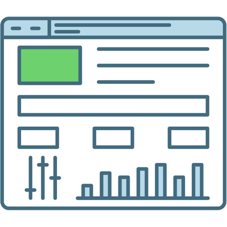 Online analytics icon business web analysis vectorのイラスト素材