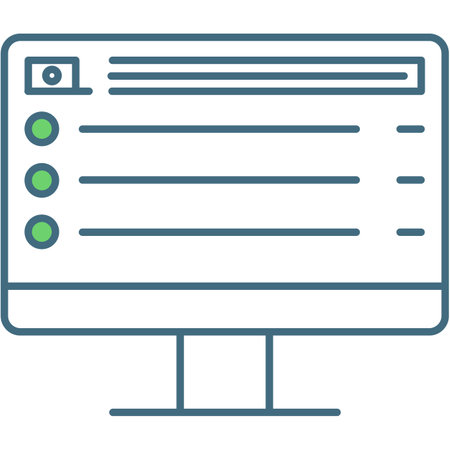 Business online virtual document form icon vectorのイラスト素材