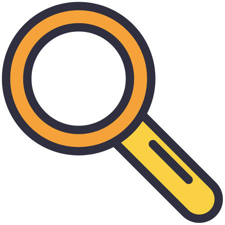 Vector magnifying glass loupe zoom search iconのイラスト素材