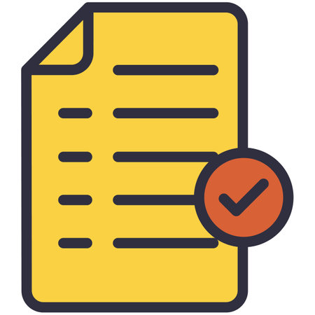 Paper document file icon with ok check mark vectorのイラスト素材