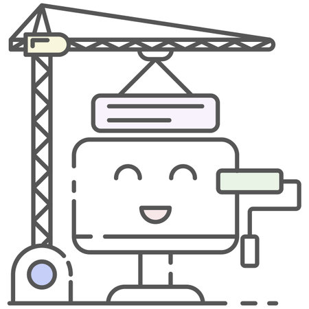 Web design vector icon with website construction processのイラスト素材