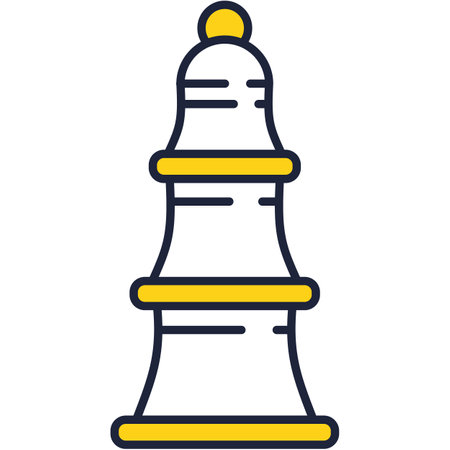 Chess knight figure vector icon strategic gameのイラスト素材